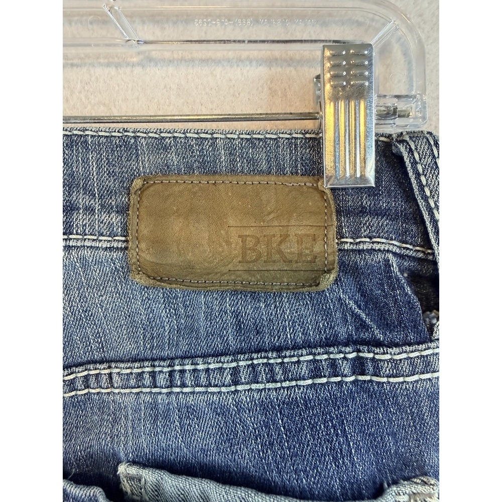 BKE Buckle Jeans Mens 33x34 Blue Denim JAKE Pants, Straight Leg, Distressed - Picture 5 of 11